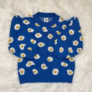 Fashion Brand Company Blue Knit with Egg Accents
